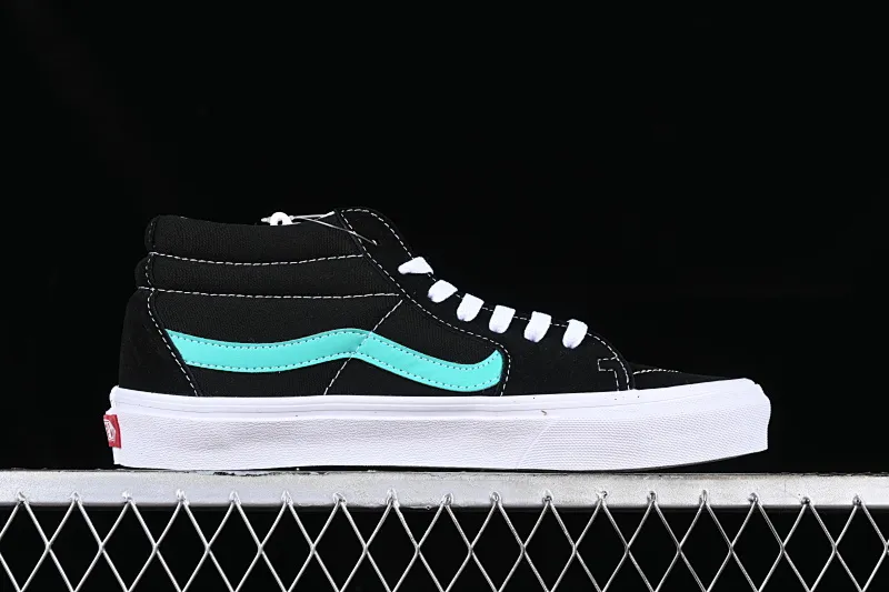 All categories Vans Vans series Vans Mid Vans SK8-Mid candy green/black green Vans official side striped mid-top canvas shoes VN0A3WM34FV